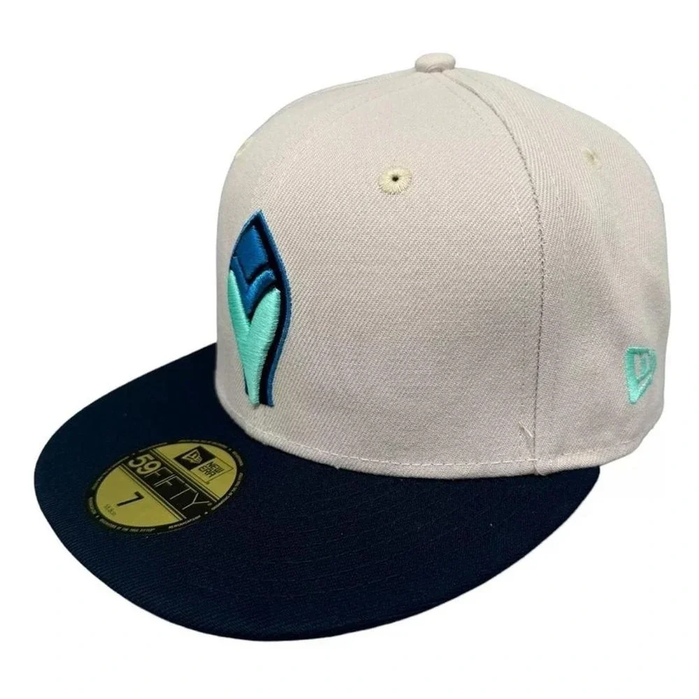 New Era 59FIFTY Atlanta Braves 1972 All-Star Game Fitted Hat Cream Navy Sz 7 NEW